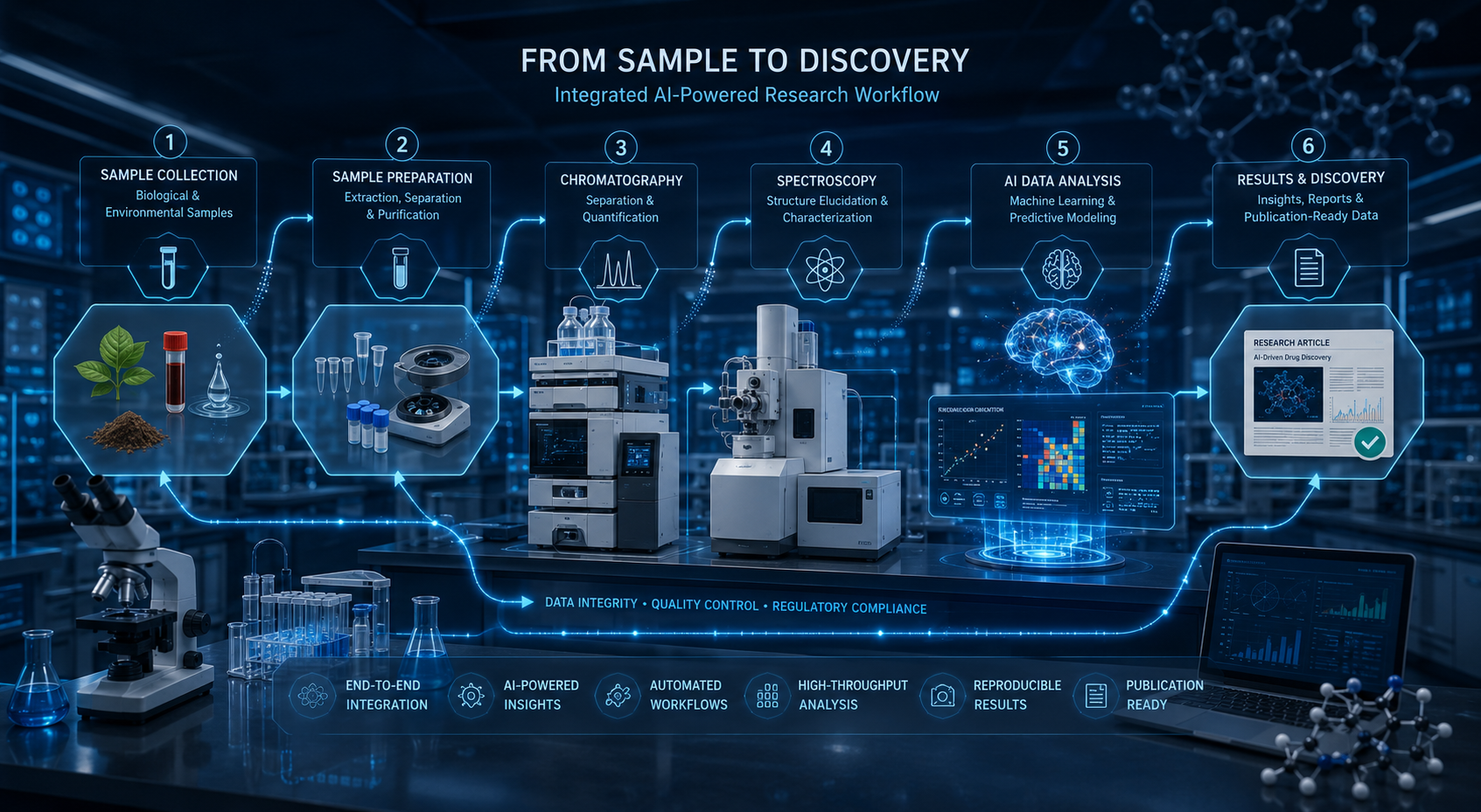 Laboratory analytical workflow diagram