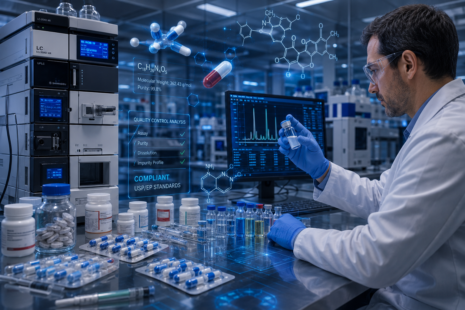 GC-MS analytical laboratory