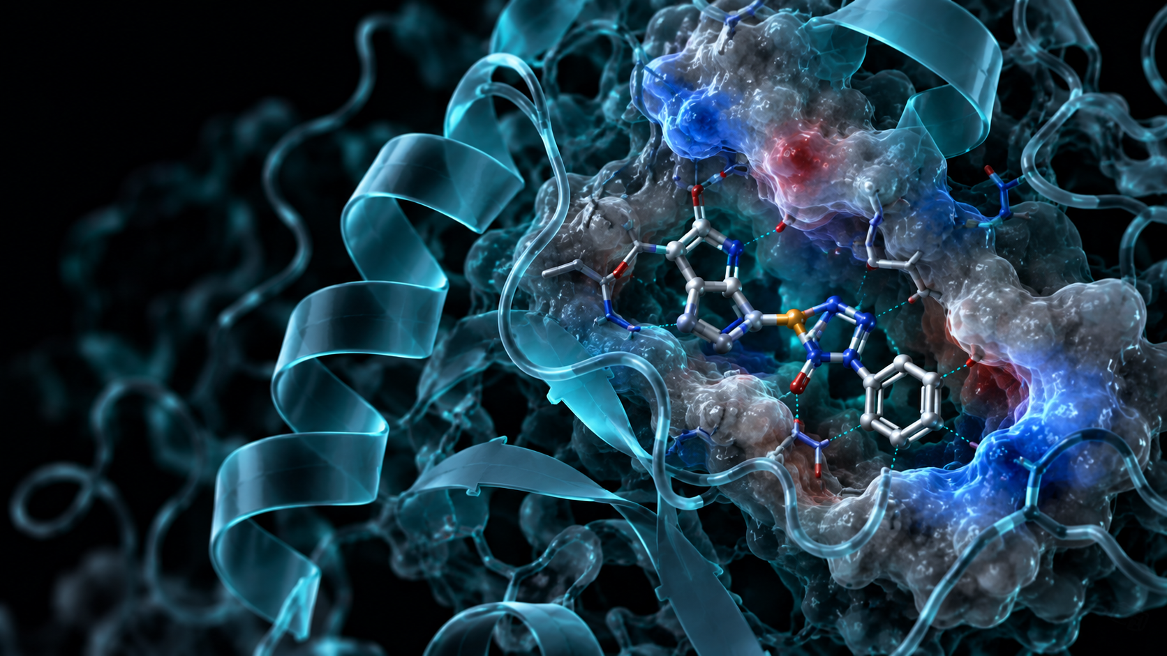 Protein-ligand interaction visualization for molecular docking analysis