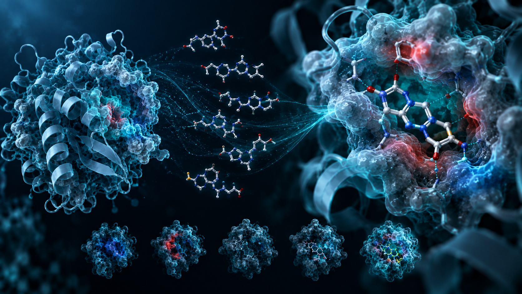 Virtual screening and protein-ligand interaction analysis