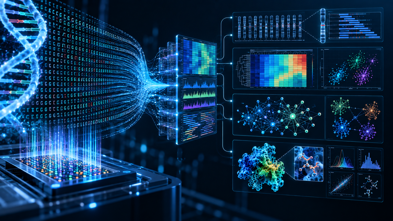 AI-powered drug discovery and molecular research visualization